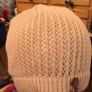 Beanie, Wool, knitted design,NWOT, Taupe!
